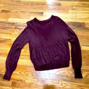 Express sweater, maroon, size small